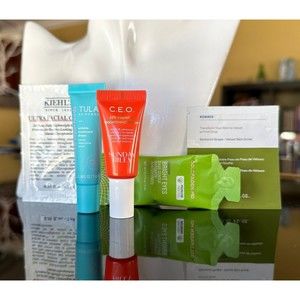 Sunday Riley CEO Tula Wrinkle Drops Kiehl's KORRES Velvet Goldfaden MD Samples